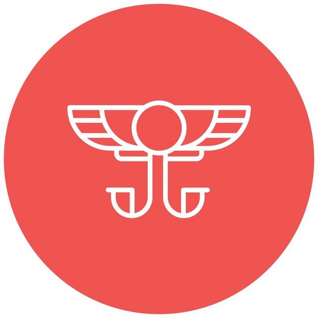 El icono vectorial de Cleopatra se puede usar para el conjunto de iconos de Egipto