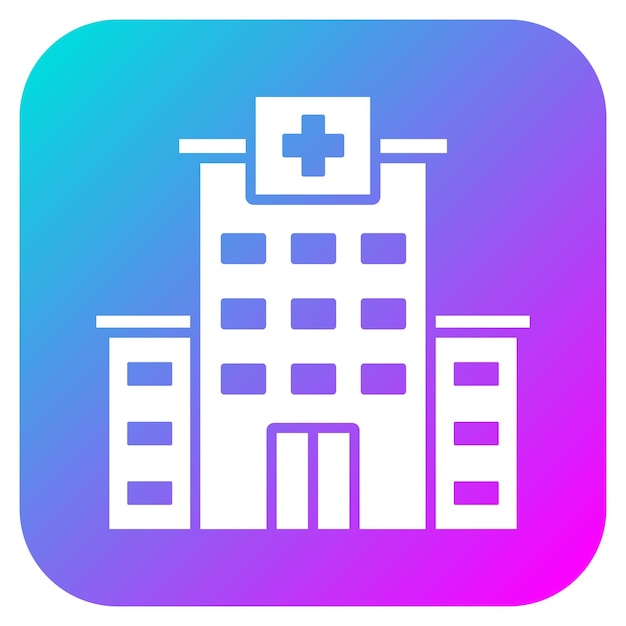 El icono vectorial de la clínica se puede usar para el conjunto de iconos de donaciones