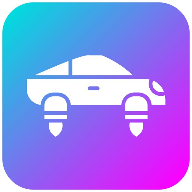 Vector el icono vectorial del coche se puede usar para el conjunto de iconos de ciencia ficción