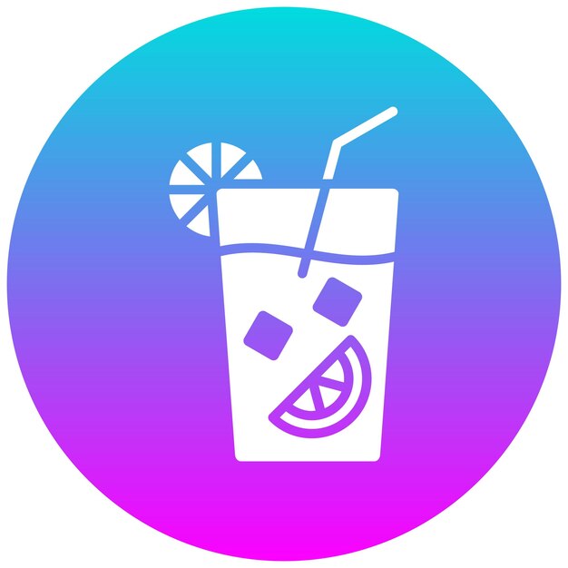 El icono vectorial del cóctel Caipirinha se puede usar para el iconset de Festa Junina