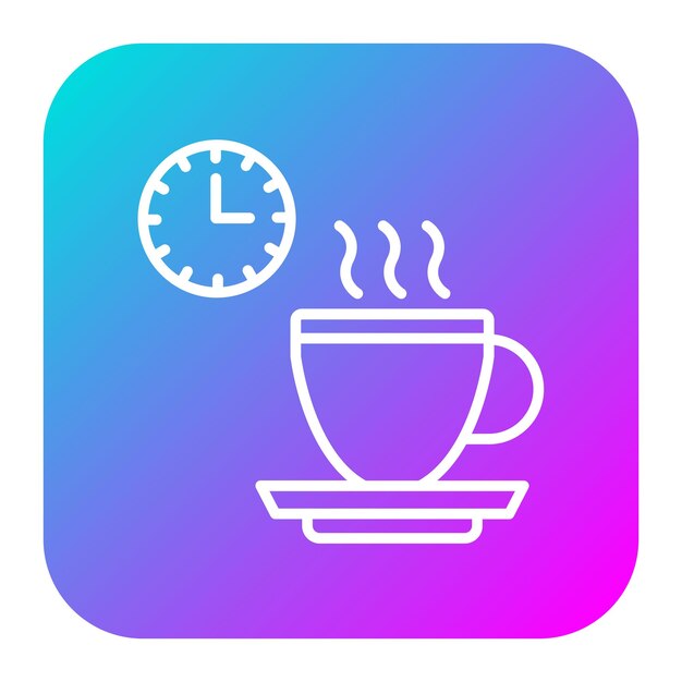 El icono vectorial de Coffee Break se puede utilizar para el conjunto de iconos de trabajo desde casa