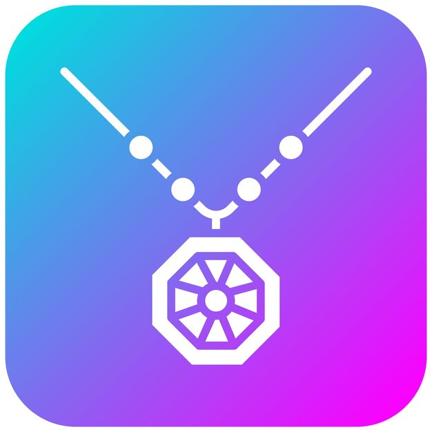 El icono vectorial del collar se puede usar para el conjunto de iconos de lujo