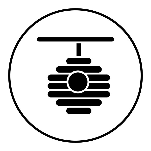 El icono vectorial de la colmena se puede usar para el conjunto de iconos de primavera