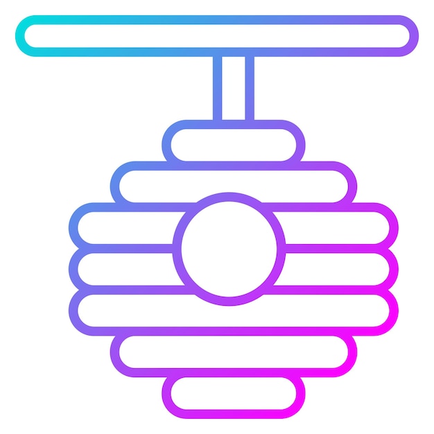El icono vectorial de la colmena se puede usar para el conjunto de iconos de primavera