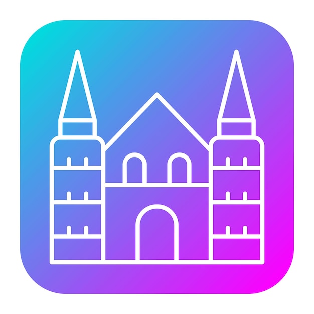 El icono vectorial de Colonia se puede utilizar para el conjunto de iconos de puntos de referencia