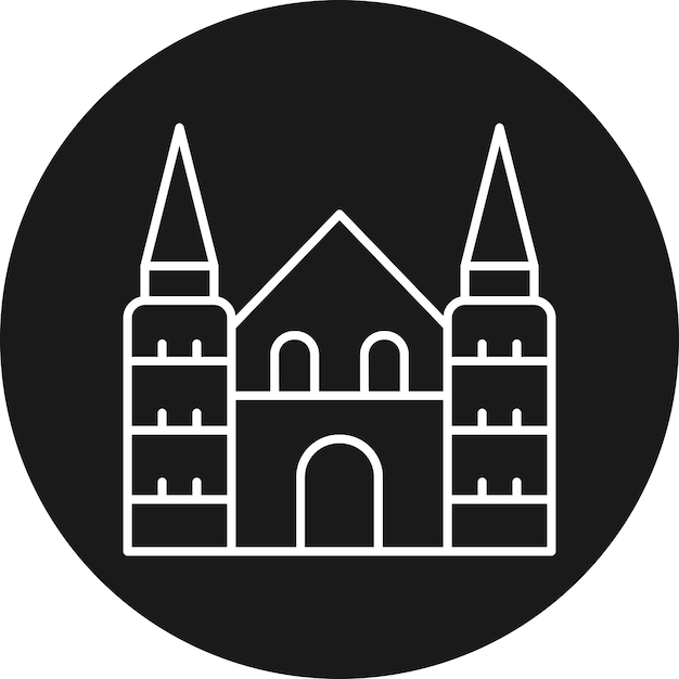 El icono vectorial de Colonia se puede utilizar para el conjunto de iconos de puntos de referencia