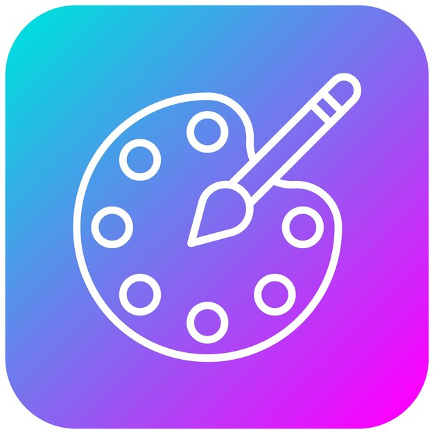 El icono vectorial de color del diseño se puede utilizar para el conjunto de iconos de Art and Craft Supplies