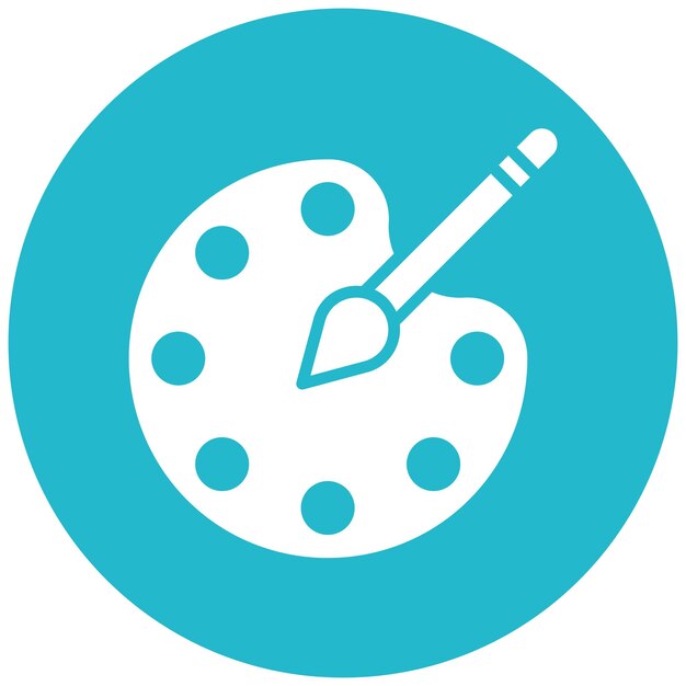El icono vectorial de color del diseño se puede utilizar para el conjunto de iconos de Art and Craft Supplies