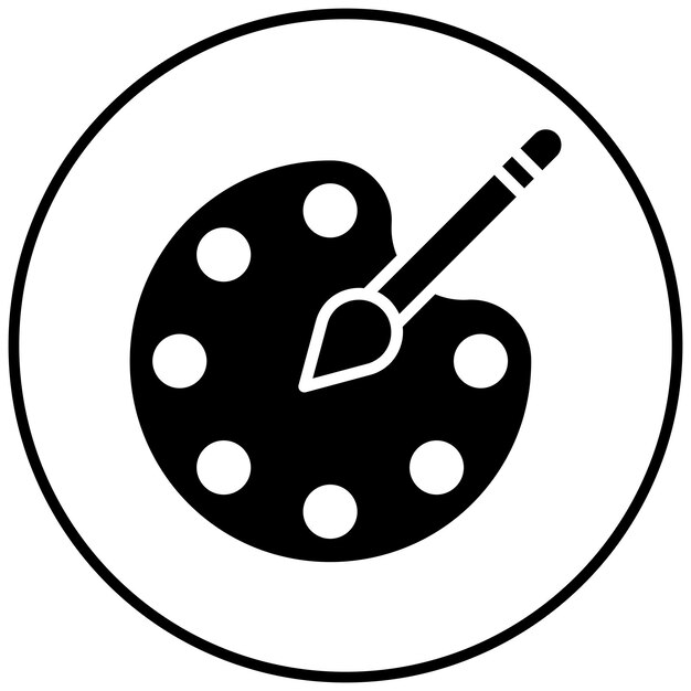 El icono vectorial de color del diseño se puede utilizar para el conjunto de iconos de Art and Craft Supplies