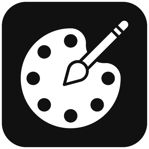El icono vectorial de color del diseño se puede utilizar para el conjunto de iconos de Art and Craft Supplies