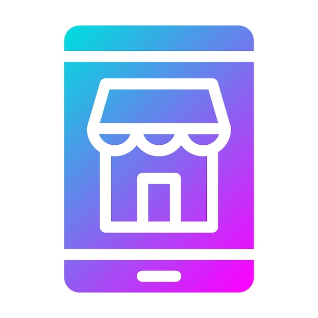El icono vectorial de comercio electrónico se puede utilizar para el conjunto de iconos de marketing digital