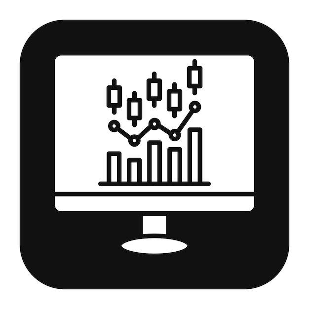 El icono vectorial de comercio en línea se puede utilizar para el conjunto de iconos de negocios basados en el hogar