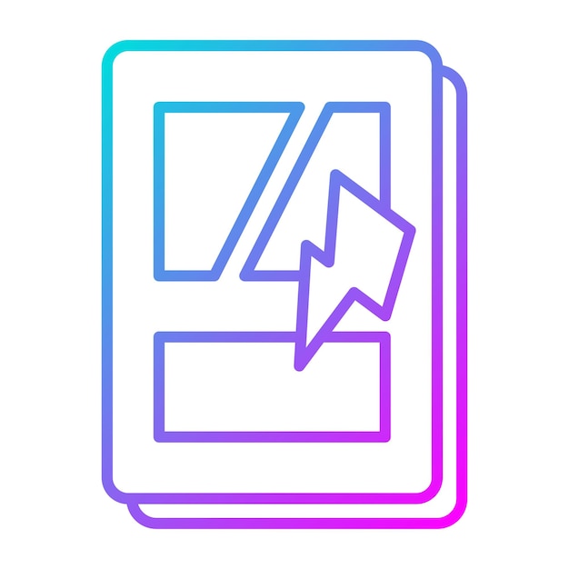 El icono vectorial del cómic se puede usar para el conjunto de iconos de la biblioteca