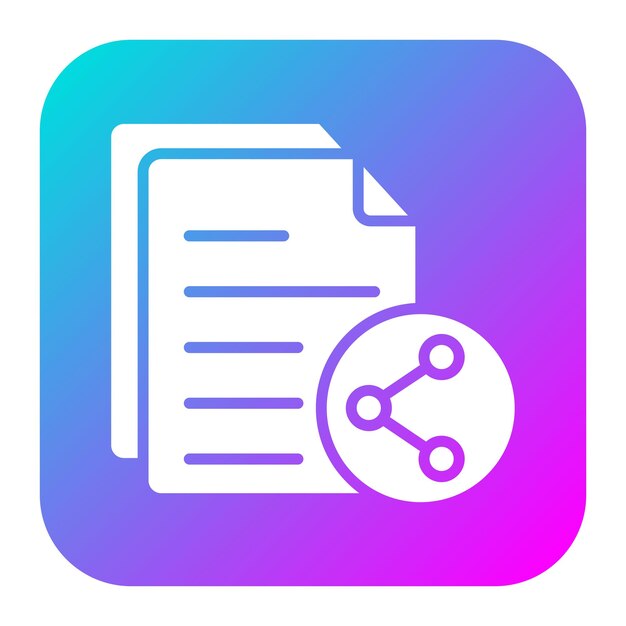 El icono vectorial de compartir archivos se puede usar para el conjunto de iconos de trabajo desde casa