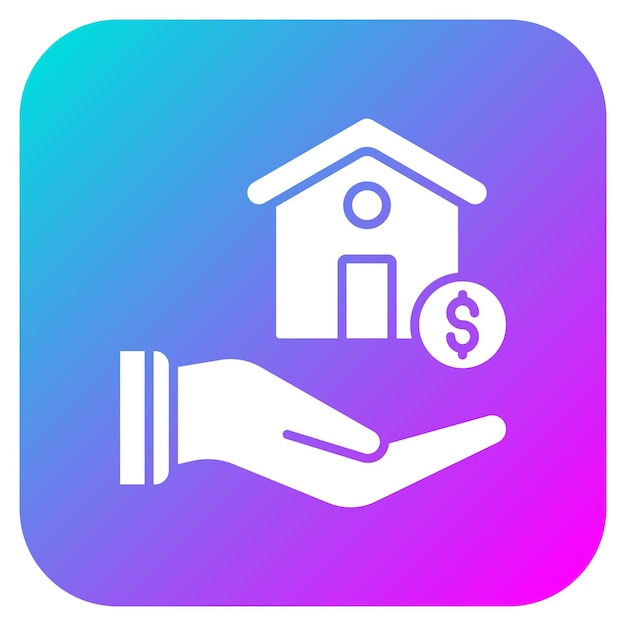 El icono vectorial de compra de casas se puede utilizar para el conjunto de iconos de bienes raíces