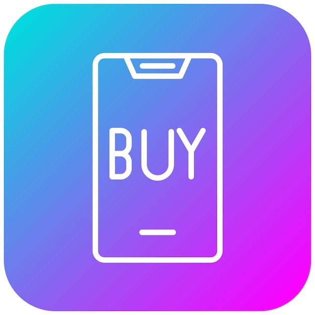El icono vectorial de compra en línea se puede utilizar para el conjunto de iconos de compras y comercio electrónico
