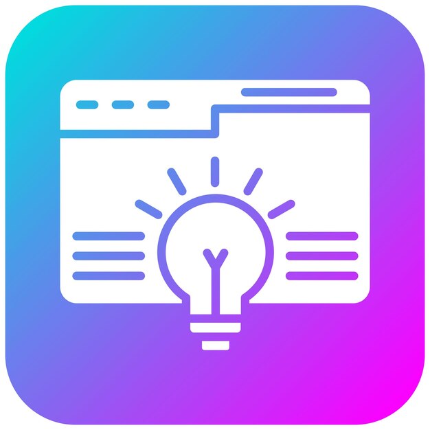 El icono vectorial del concepto del sitio web se puede utilizar para el conjunto de iconos de marketing