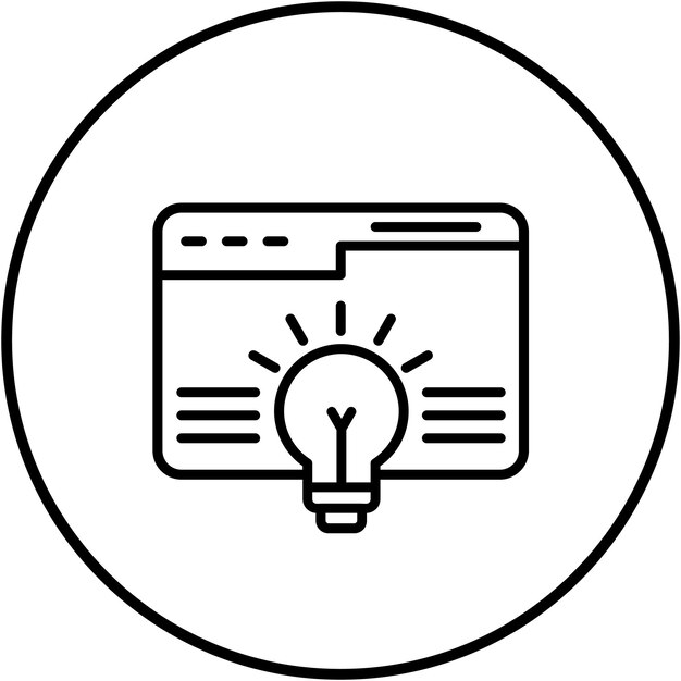 El icono vectorial del concepto del sitio web se puede utilizar para el conjunto de iconos de marketing