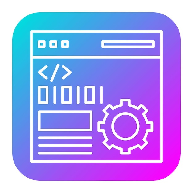 El icono vectorial de la configuración de programación se puede utilizar para el conjunto de iconos SEO y SEM