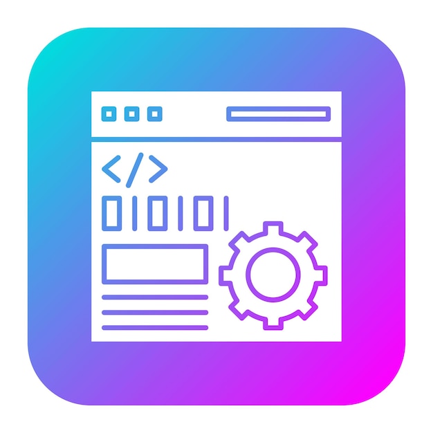 El icono vectorial de la configuración de programación se puede utilizar para el conjunto de iconos SEO y SEM