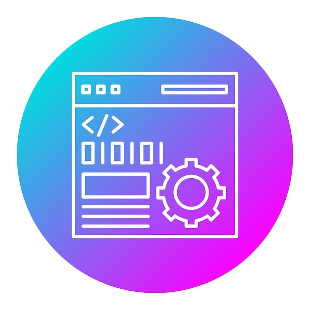 El icono vectorial de la configuración de programación se puede utilizar para el conjunto de iconos SEO y SEM
