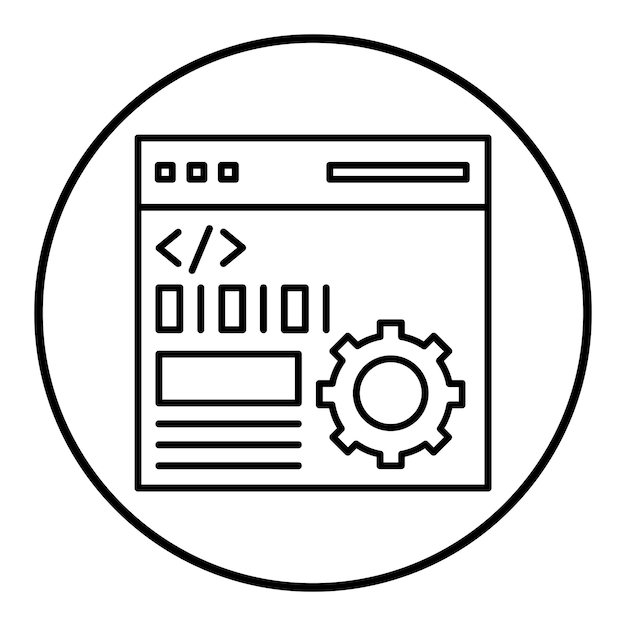 El icono vectorial de la configuración de programación se puede utilizar para el conjunto de iconos SEO y SEM