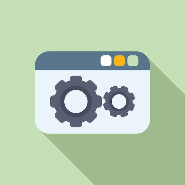 Icono vectorial de las configuraciones de la cámara