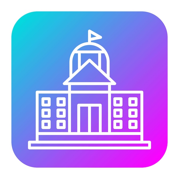 El icono vectorial del Congreso se puede utilizar para el conjunto de iconos de la Agencia de Viajes