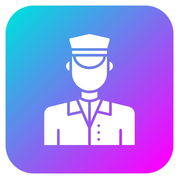 El icono vectorial del conserje se puede utilizar para el conjunto de iconos de gestión del hotel