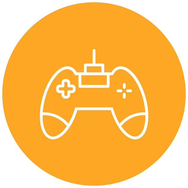 El icono vectorial de la consola de juegos se puede usar para el conjunto de iconos de bolos