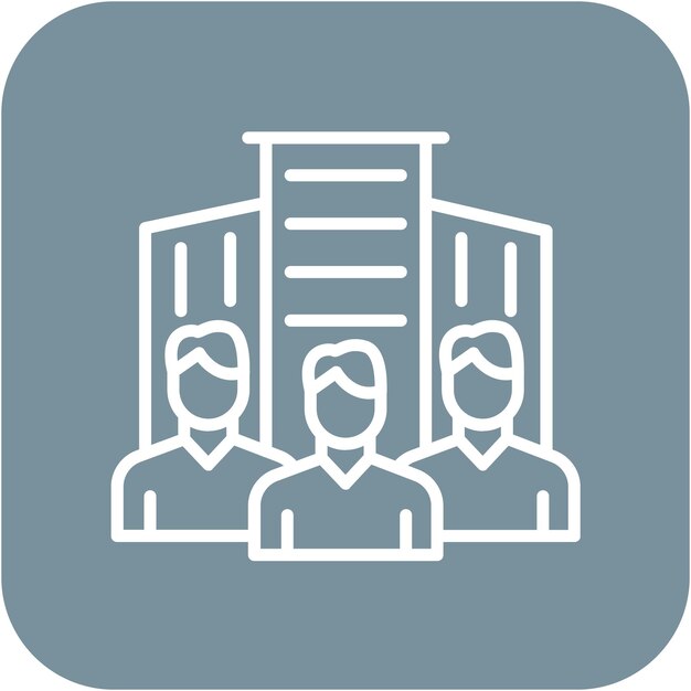 El icono vectorial de construcción de equipos se puede utilizar para el conjunto de iconos de trabajo en equipo