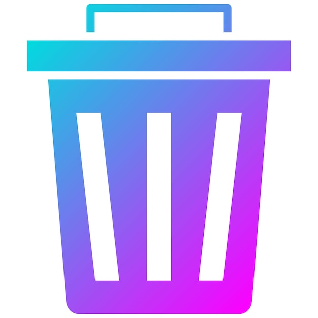 El icono vectorial del contenedor de basura se puede usar para el conjunto de iconos del Día de la Tierra
