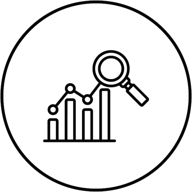 El icono vectorial de control de procesos estadísticos puede utilizarse para el conjunto de iconos de garantía de calidad