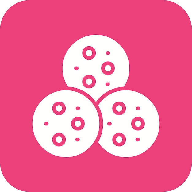 El icono vectorial de cookies se puede usar para el conjunto de iconos de cumpleaños
