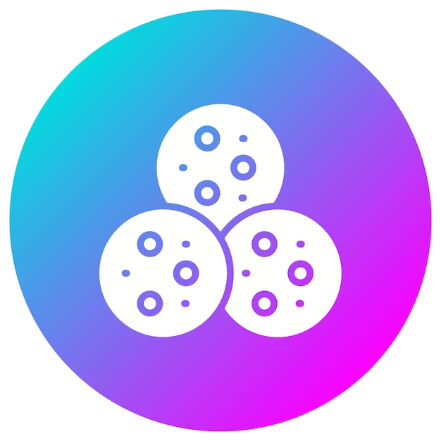 El icono vectorial de cookies se puede usar para el conjunto de iconos de cumpleaños