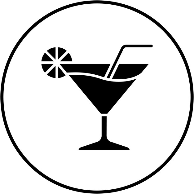 El icono vectorial de la copa de bebida se puede usar para el conjunto de iconos de otoño