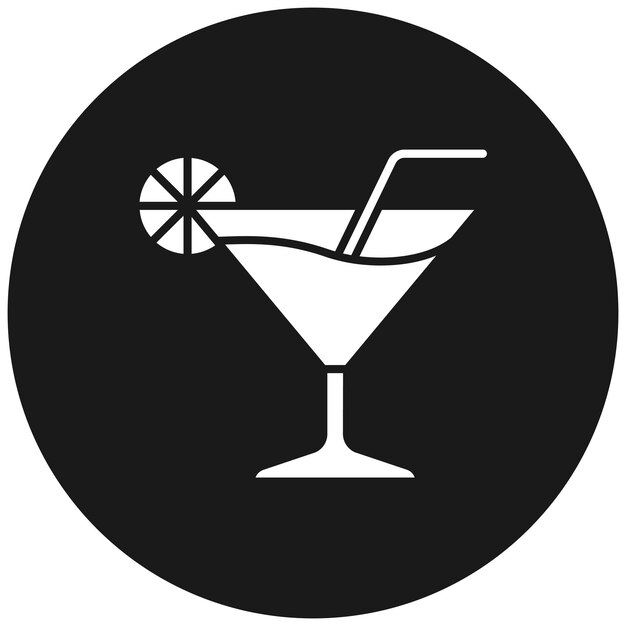 El icono vectorial de la copa de bebida se puede usar para el conjunto de iconos de otoño
