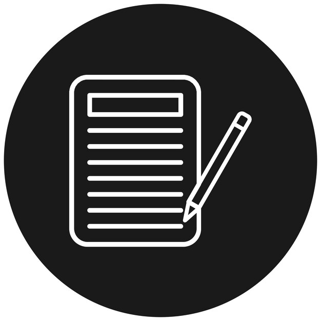 El icono vectorial de copywriting se puede utilizar para el conjunto de iconos de marketing