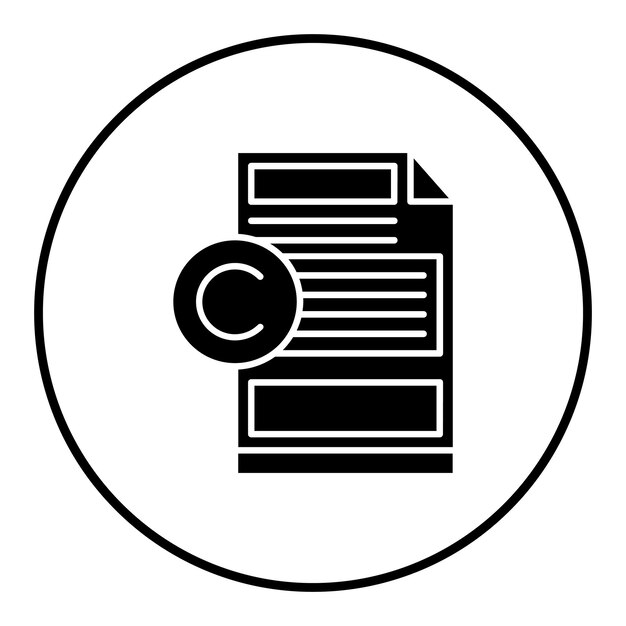 El icono vectorial de copywriting se puede utilizar para el conjunto de iconos SEO y SEM