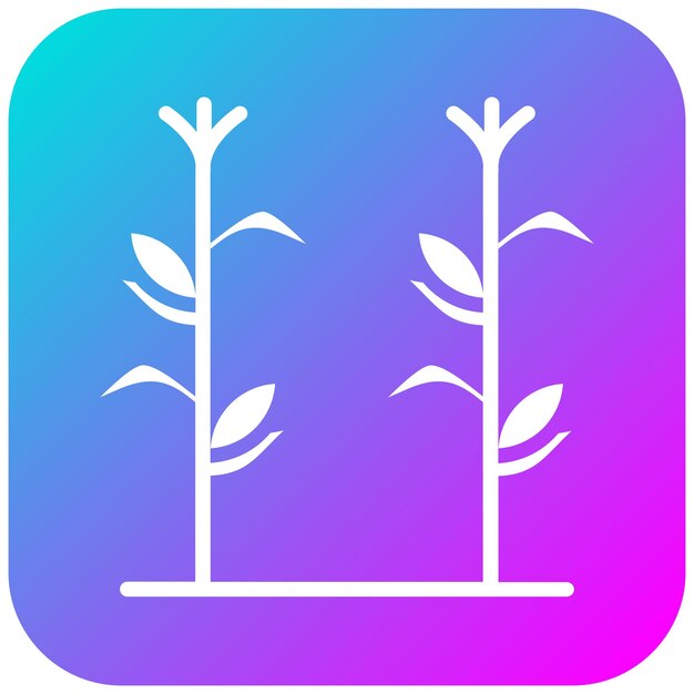 El icono vectorial de Cornstalks se puede usar para el iconset de Festa Junina