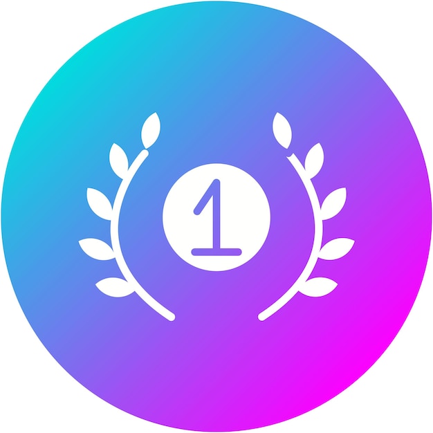 El icono vectorial de la corona se puede usar para el conjunto de iconos de los Juegos Olímpicos