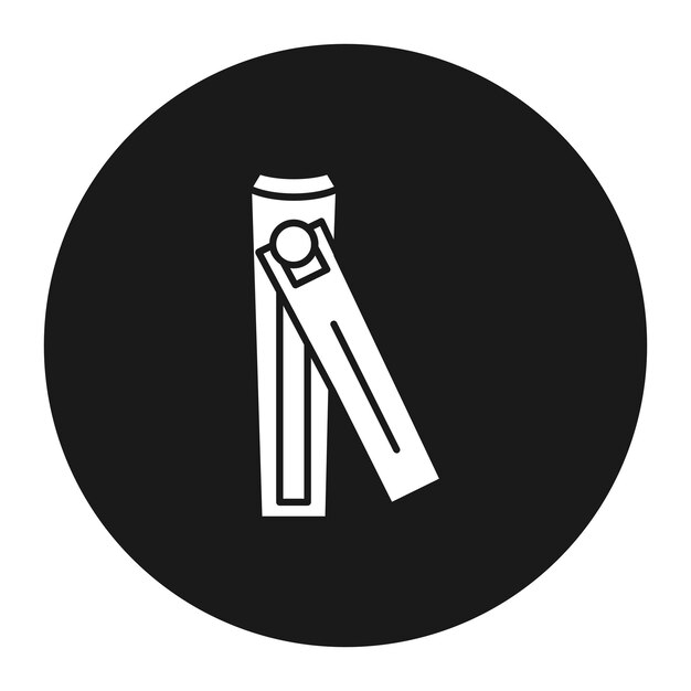 El icono vectorial del cortador de uñas se puede usar para el conjunto de iconos de rutina de higiene