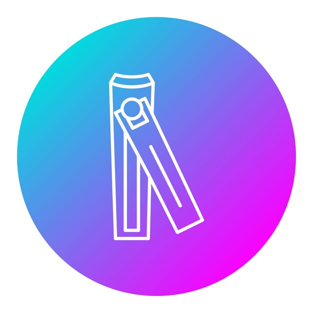 El icono vectorial del cortador de uñas se puede usar para el conjunto de iconos de rutina de higiene