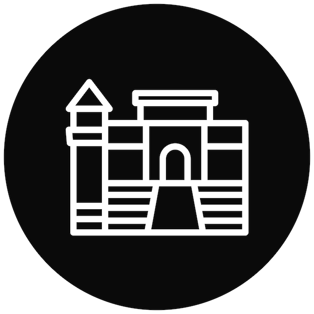 El icono vectorial de la costa de Amalfi ilustra el conjunto de iconos de Italia