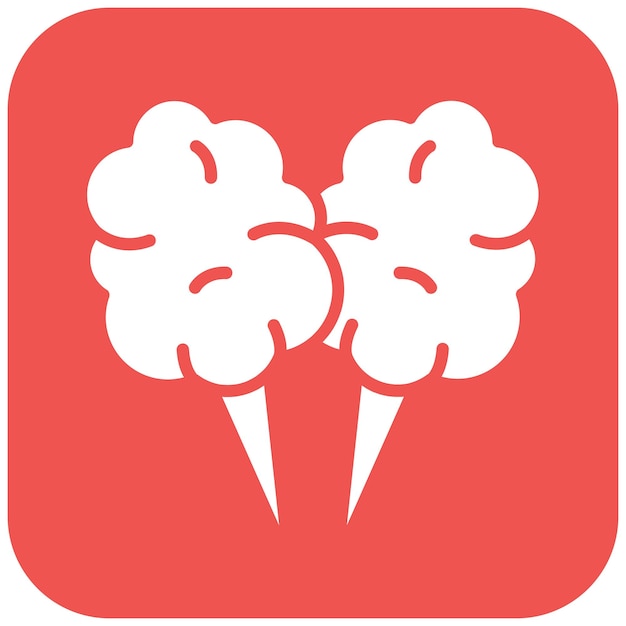El icono vectorial de Cotton Candy se puede usar para el iconset de Festa Junina