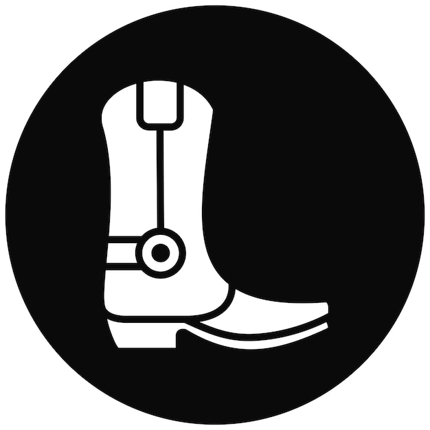 El icono vectorial de Country Boots se puede usar para el conjunto de iconos de Festa Junina