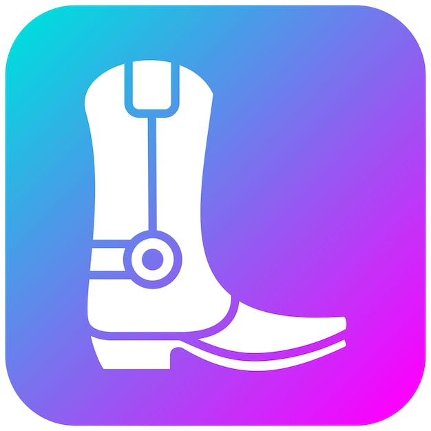 El icono vectorial de Country Boots se puede usar para el conjunto de iconos de Festa Junina
