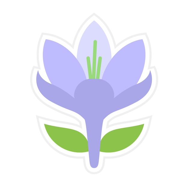 El icono vectorial del crisantemo se puede usar para el conjunto de iconos de flores