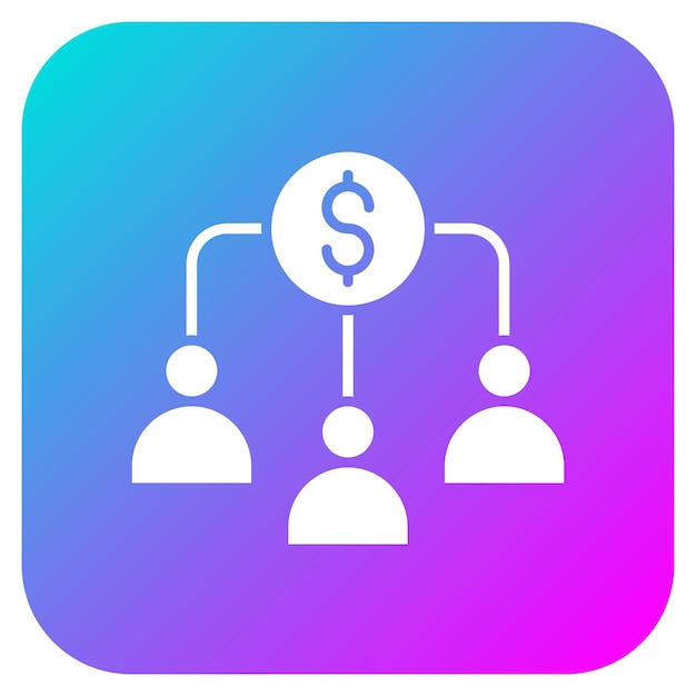 El icono vectorial de crowdfunding se puede usar para el conjunto de iconos de inicio de negocios