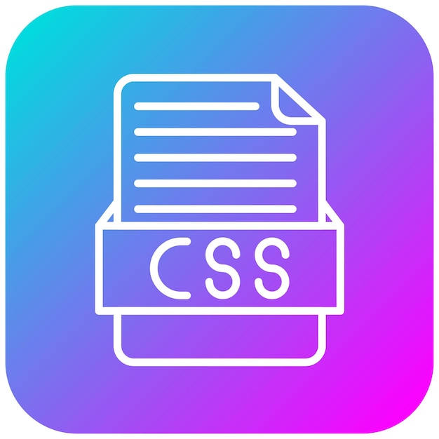 El icono vectorial CSS se puede utilizar para el conjunto de iconos de formatos de archivo